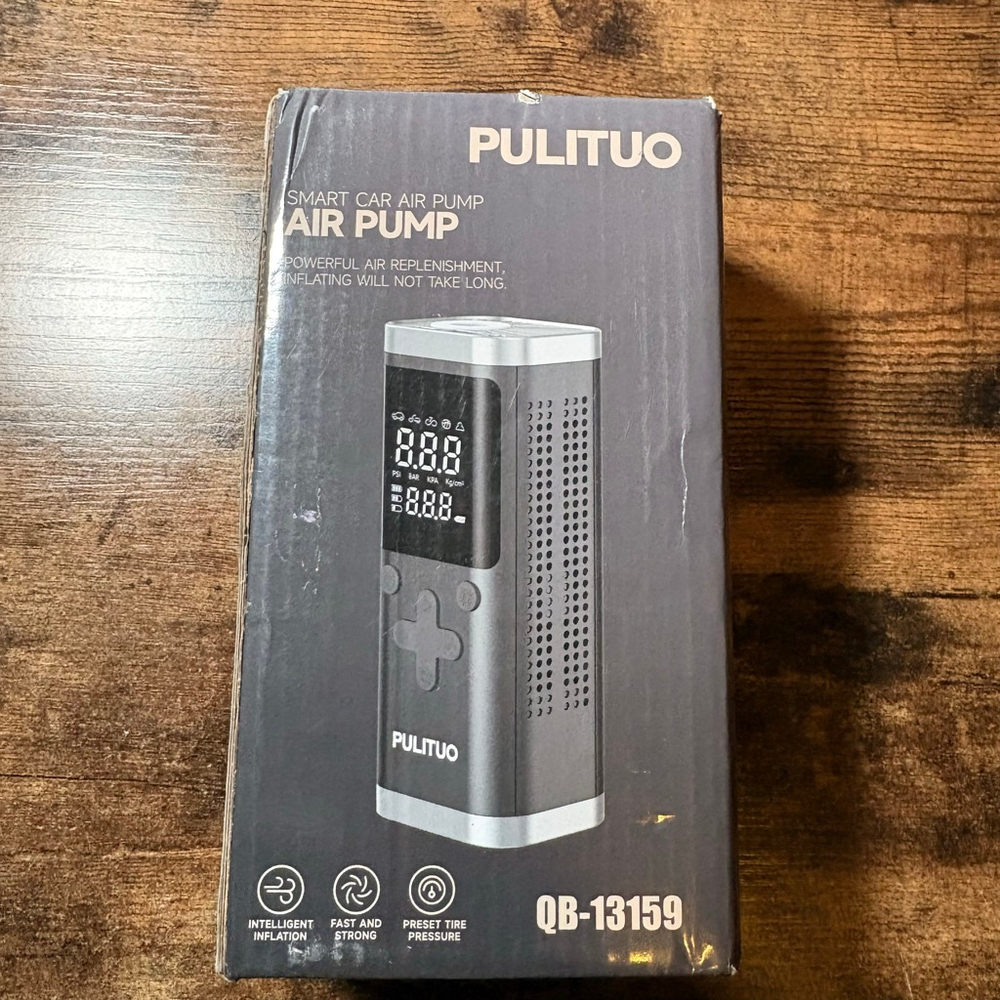 PULITUO Gray & Black Smart Car Air Pump One Size‎